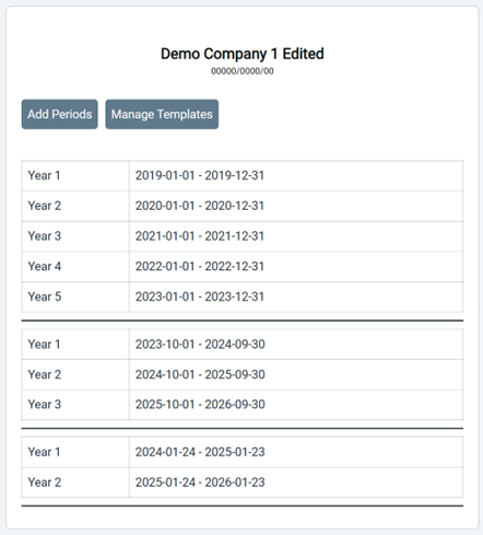 Multiple EE plans and reporting periods across an organisation
